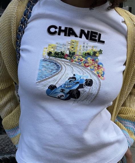 chanel tshirt f1|chanel's t-shirts.